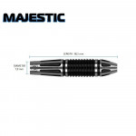 Winmau Majestic 90% Tungsten 22g Çelik Uçlu Dart Oku