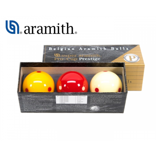 Super Aramith Pro-Cup Prestige Profesyonel Karambol Top Seti (61.5 mm)