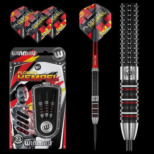 Winmau Florian Hempel 90% Tungsten Çelik Uçlu Dart Oku Winmau Florian Hempel 90% Tungsten Çelik Uçlu Dart Oku