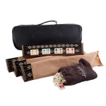 Helena Woodart Ahşap Mozaik İşlemeli Masif Okey Takımı