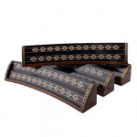 Helena Woodart Ahşap Mozaik İşlemeli Masif Okey Takımı