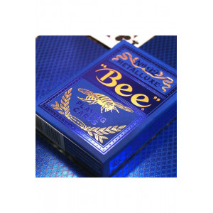 Bee MetalLuxe Mavi İskambil Destesi