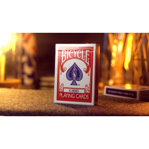 Bicycle 4 Köşe İndeksli Kırmızı (Hile Kartları ve Online Eğitim) Oyun Kartı