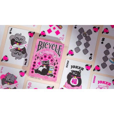 Bicycle Cat (Pink) Playing Cards