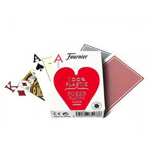 Fournier 2800 poker kartları (Kırmızı)