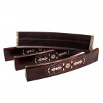 Sedef Kakmalı Oval Oymalı Masif Ahşap Okey Takımı