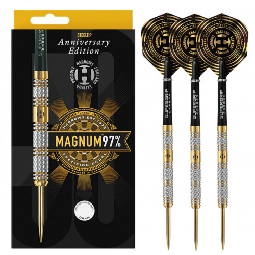 Harrows Magnum 50. Yıl Özel Serisi 97% Tungsten Çelik Uçlu Dart Oku Harrows Magnum 50. Yıl Özel Serisi 97% Tungsten Çelik Uçlu Dart Oku