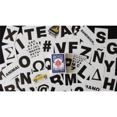 Bicycle Special Letters Mavi Oyun Kartları – 10 Çevrimiçi Etki ile