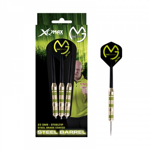 XQ Darts Michael Van Gerwen Brass 22g Çelik Uçlu Dart Oku